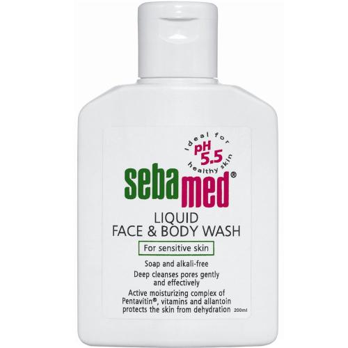 Sebamed Liquid Face & Body Wash Ήπιο καθαριστικό Προσώπου Σώματος για Ευαίσθητη & Προβληματική Επιδερμίδα - 200ml